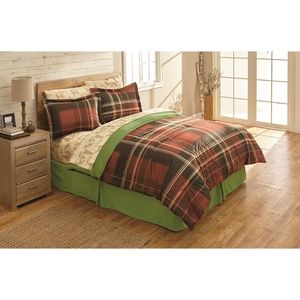 CastleCreek Montana Plaid 8pc Twin bed set